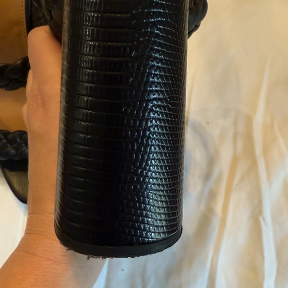 Dolce Vita Black Peggy Braided Sandal Heels - Picture 9 of 10